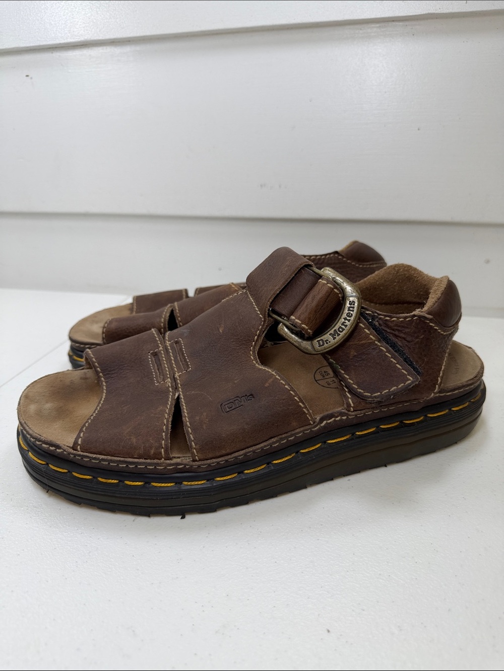 Dr Martens Brown Leather Fisherman Sandals Made in England 9667 Mens 11